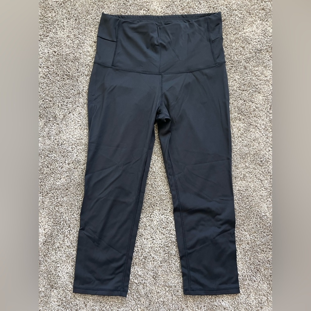 Tech Pack Power Pocket Lux Training Tights Black Woman’s Size M Skinny Leggings
